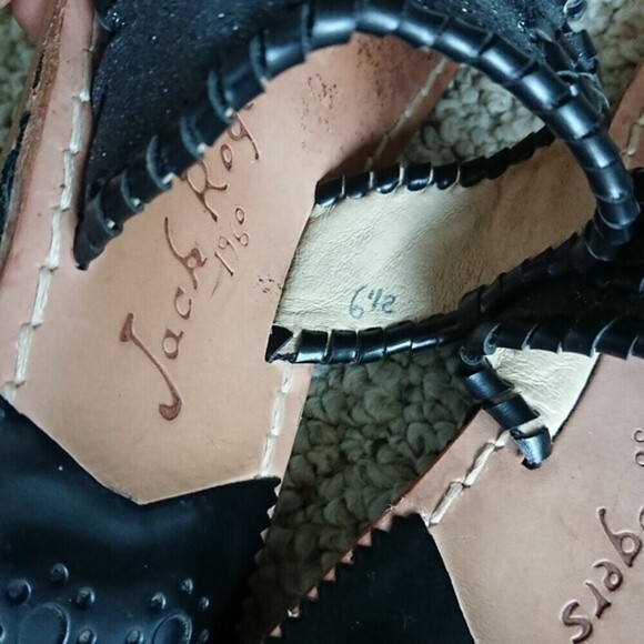 Jack Rogers black cleo sparkle sandal size 6.5 - Picture 8 of 12